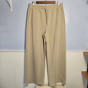 Dokotoo Extra Large Light Tan Extra Wide Leg Elastic Waist Pullon Casual Pants